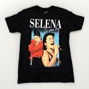 Official Selena Merch Si Una Vez Graphic T-Shirt Black Size Small NWOT
